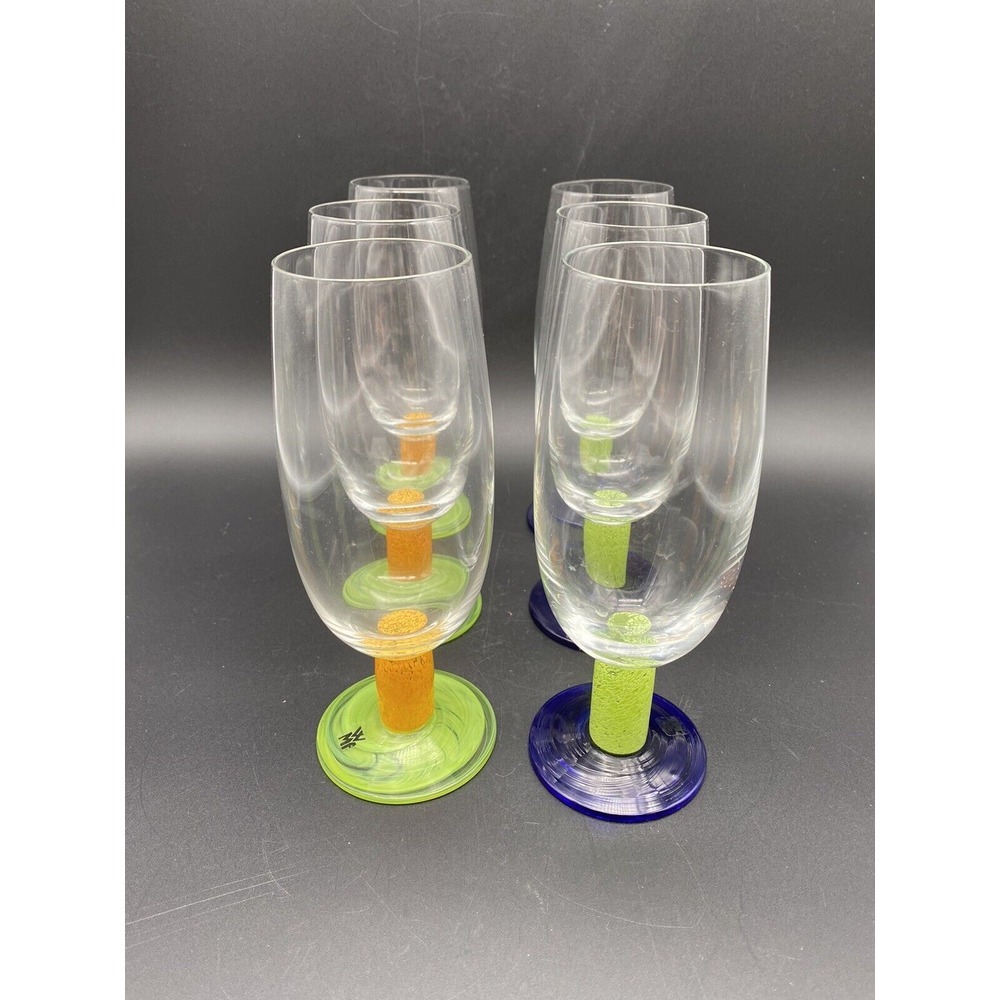 WMF Hand Blown Ice‎ Tea Glasses Set of 6 Vintage
